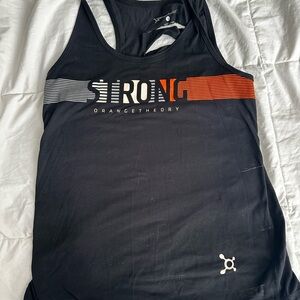 Orangetheory Black and Orange STRONG Tank